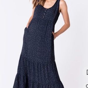 Seraphine Maternity Tiered Maxi Dress